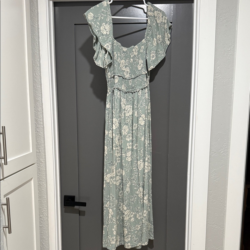 Billabong Sage Floral Maxi Dress
